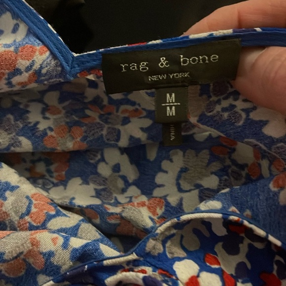 Rag & Bone Blue Floral Dress - Picture 2 of 3